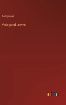 Hardcover Variegated Leaves Book