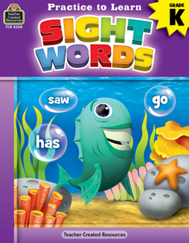 Paperback Practice to Learn: Sight Words (Gr. K) Book