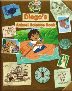 Paperback Diego's Animal Science Book [With Reusable Stickers and Foldout Map] Book