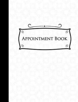 Paperback Appointment Book: 2 Columns Appointment Pad, Cute Appointment Books, Undated Appointment Book, White Cover Book