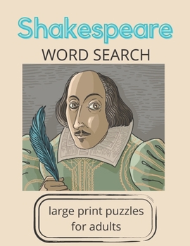 Paperback Shakespeare Word Search: large print puzzles for adults [Large Print] Book