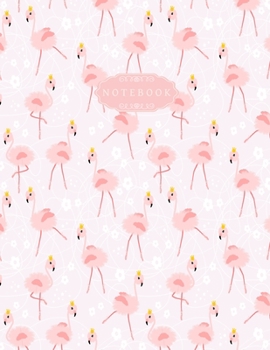 Notebook: Flamingo Sakura Notebook : Cute gift for Women and Girls | 8.5 x 11 – 110 College-ruled - Journal, Notebook, Diary, Composition Book