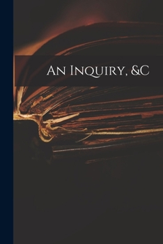 Paperback An Inquiry, &c Book