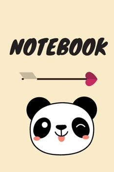 Panda Notebook Journal Diary: Wide Ruled College Lined Composition Notebook For 120 Pages of 6"x9"