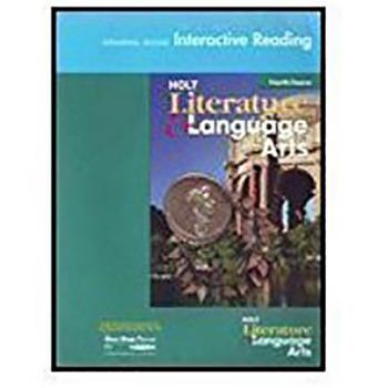 Paperback Holt Literature and Language Arts California: Universal Access Interactive Reader Grade 10 Book