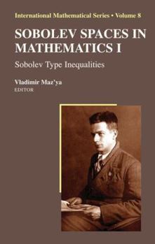 Hardcover Sobolev Spaces in Mathematics I: Sobolev Type Inequalities Book