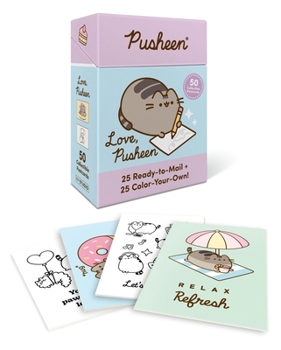 Gift Love, Pusheen: 50 Collectible Postcards (25 Ready-To-Mail + 25 Color-Your-Own!) Book