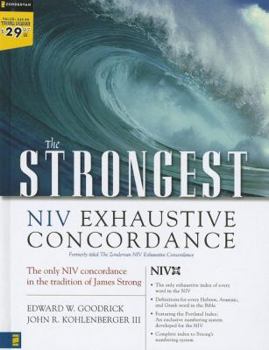 Hardcover The Strongest NIV Exhaustive Concordance Book