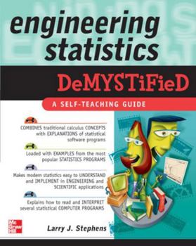 Paperback Engineering Statistics Demystified Book