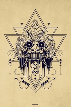Notebook: Traditional Indonesia Bali Journal Animal Barong Mask Composition Book Travel Gift