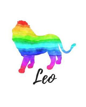 Paperback Leo: Leo Sketch Book Rainbow Book