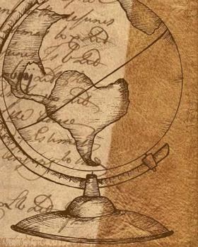 Paperback Composition Book: Globe Book