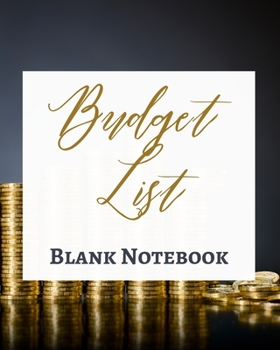 Paperback Budget List - Blank Notebook - Write It Down - Pastel Rose Gold Brown - Abstract Modern Contemporary Unique Art Design Book