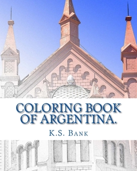 Paperback Coloring Book of Argentina. Book