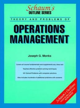 Paperback Schaum's Outline of Theory and Problems of Operations Management: Theory and Problems Book