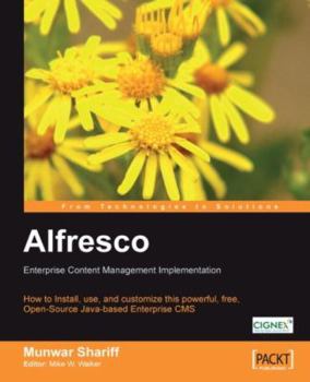 Paperback Alfresco Enterprise Content Management Implementation Book