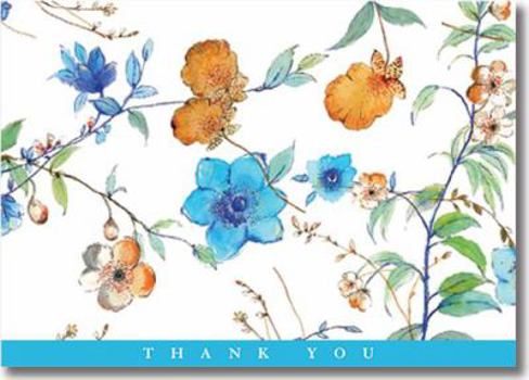 Asian Floral Thank You Notes (Stationery, Note Cards, Boxed Cards)