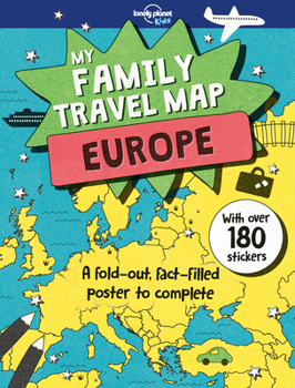 Hardcover Lonely Planet Kids My Family Travel Map - Europe 1 Book