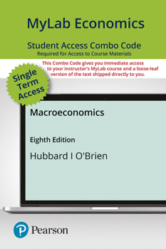 Printed Access Code Mylab Economics with Pearson Etext -- Combo Access Card -- For Macroeconomics Book