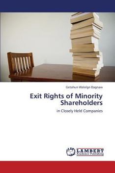 Paperback Exit Rights of Minority Shareholders Book