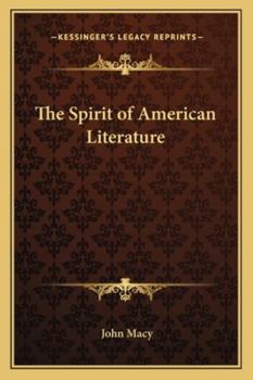 Paperback The Spirit of American Literature Book