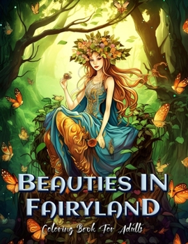 Paperback Beauties in Fairyland Coloring Book for Adults: A Magical Journey Through Fantasy Worlds Book