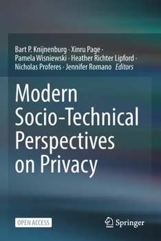 Paperback Modern Socio-Technical Perspectives on Privacy Book