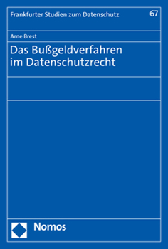 Paperback Das Bussgeldverfahren Im Datenschutzrecht [German] Book