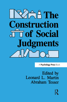 Hardcover The Construction of Social Judgments Book