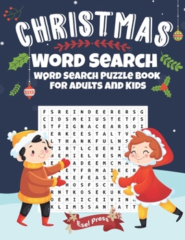 Paperback Christmas Word Search - Word Search Puzzle Book For Adults And Kids: - Large 8.5" x 11" - Christmas word search activity book