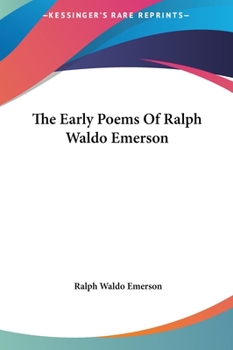 Hardcover The Early Poems Of Ralph Waldo Emerson Book