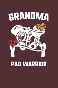 Paperback Grandma Of A Pao Warrior: Pao Awareness Leopard Buffalo Plaid Family Gift Book