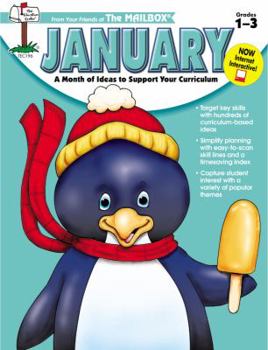 Paperback January a Month of Ideas At Your Fingertips Grades 1-3 Book