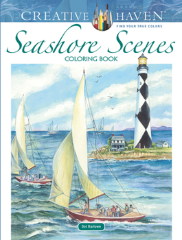 Paperback Creative Haven Seashore Scenes Coloring Book