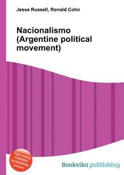 Paperback Nacionalismo (Argentine Political Movement) Book