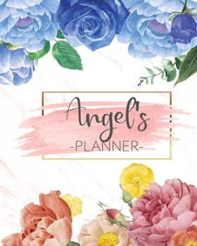 Angel's Planner: Monthly Planner 3 Years January - December 2020-2022 | Monthly View | Calendar Views Floral Cover - Sunday start