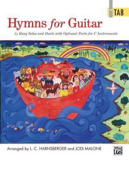 Paperback Hymns for Guitar: 14 Easy Solos and Duets with Optional Parts for C Instruments (Guitar Tab) Book