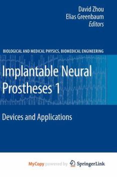 Paperback Implantable Neural Prostheses 1 (Lecture Notes in Mathematics) Book