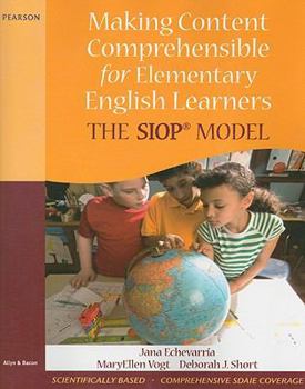 Paperback Making Content Comprehensible for Elementary English Learners: The SIOP Model [With CDROM] Book