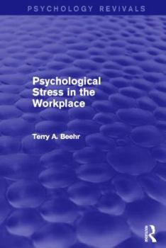 Paperback Psychological Stress in the Workplace (Psychology Revivals) Book