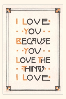 Paperback Vintage Journal I Love You Because Book