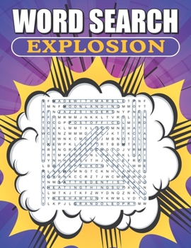 Paperback Word Search Explosion: Large Print Word Find Puzzles [Large Print] Book