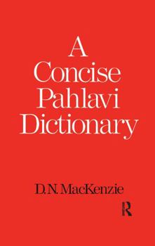 Paperback A Concise Pahlavi Dictionary Book