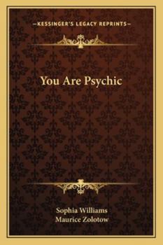 Paperback You Are Psychic Book