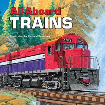 Paperback All Aboard Trains Book