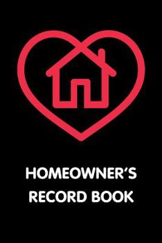 Paperback Homeowner's Record Book: New Homeowner Repair Tracker Book