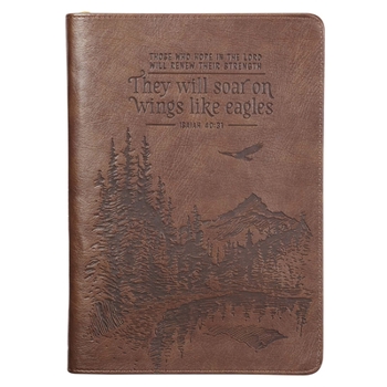 Leather Bound Journal They Will Soar on Wing Book