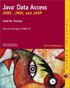 Paperback Java Data Access: JDBC, Jndi, and Jaxp Book