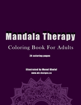 Paperback Mandala therapy - coloring book for adults Book