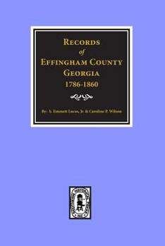 Paperback Effingham County, Georgia, Records of. Book